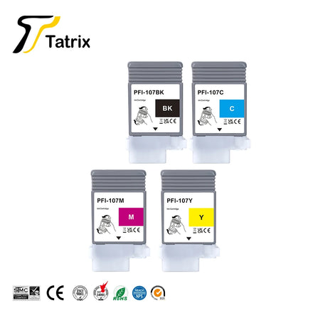 Tatrix PFI 107 pfi107 Compatible Ink Cartridges for Canon IPF670 IPF680 IPF685 IPF780 IPF785