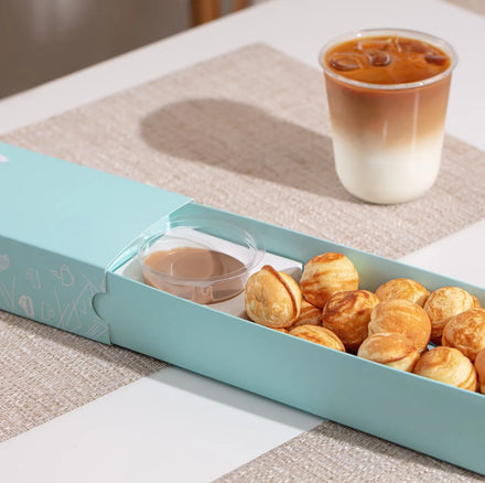 Eco Friendly Customized Churros Fritter Sauce Dip Bento Box Sushi Cake Bakery Brownie Cookie Packaging Box with Inserts for Cups
