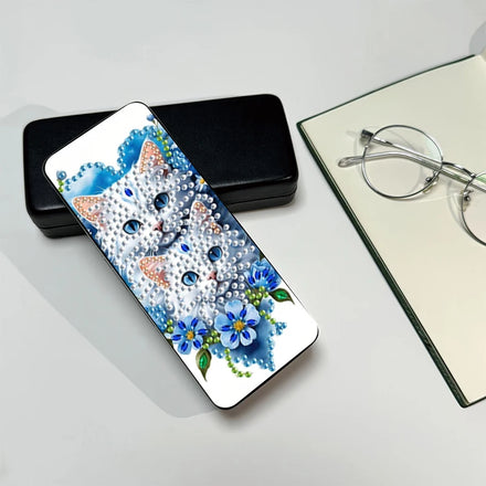 Wholesale Hot Selling Modern PU Material Sunglasses Glasses Storage Box Handpainted Eco-Friendly DIY Special Shaped Diamond