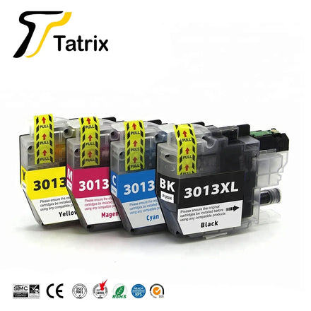 Tatrix 100 Pieces Per Box LC3013 LC3013XL Premium Color Compatible Printer Ink Cartridge for Brother MFC-J497DW MFC-J690DW