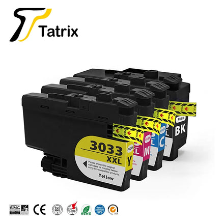 Tatrix 100 Pieces Per Box LC3033 LC3033XXL Premium Compatible Ink Cartridge for Brother MFC-J815DW MFC-J995DW MFC-J995DW XL