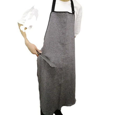 Level 5 Cut-Resistant Anti-Cut HHPE Material Sleeveless Bib Apron Cleaning Glass Slaughter House Equipment Food Cutting Safety