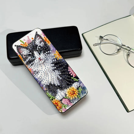 Diamond Painting Printed Cartoon Sunglasses Storage Box Handmade DIY Rhinestone Eco-Friendly 5D PU Leather Square Special Shaped