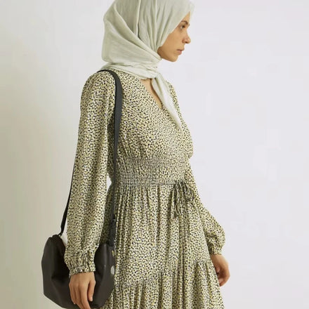 2026 Eid New Season Elegant Moderate Chiffon Women's Clothing New Eid Abaya Dress Long Sleeve Factory Price
