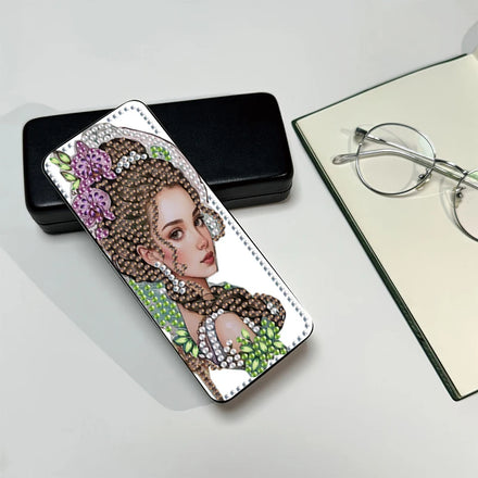 Diamond Painting Printed Cartoon Glasses Storage Box Handmade DIY Sunglasses Box Pu Leather Eco-Friendly 5D Square