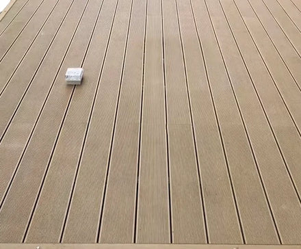 Wholesale Modern 3D Embossed Wood Grain Teak WPC Decking Composite Board Eco-Friendly Fireproof Kitchen Outdoor Garden Courtyard