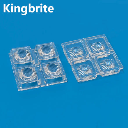 50x50mm 2x2 5050 Led Wallwasher Lens Asymmetric Beam Angle Plano-Convex Square PC Stripe Surface Oval Light Lens Module