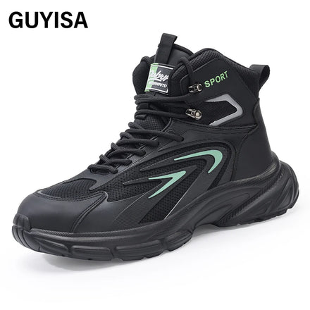 GUYISA Rubber Sole Safety Boot Light Weight New Fashion Customized Safety Shoes for Four Season