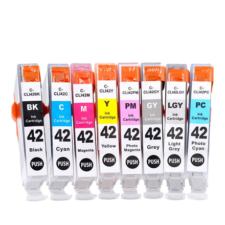 Tatrix 100 Pieces Per Box CLI42 CLI-42 Premium Compatible Color Ink Cartridge for Canon PIXMA Pro 100 100S Printer