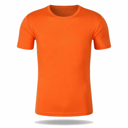 OEM Customized Logo Embroidery 160g Quick Drying Short Sleeved Tshirt Work Clothes Custom Printed Logo Oneck Advertising T-shirt