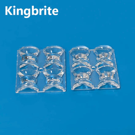 New Product 50x50mm Windowsill Light Led Lens 2x2 3535 Led Lens Module 15x110 Degree PC Material
