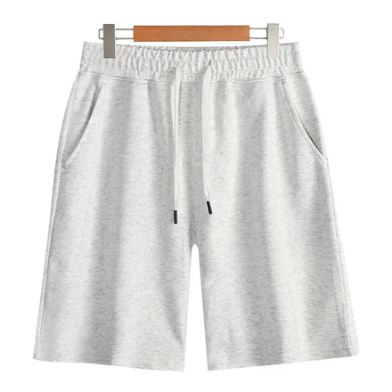 Oem Customized Logo Design milk silk 260 grams casual loose solid color summer men's couple style straight short pants
