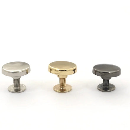Custom logo 9/10/12/13/15/18/20mm Size Zinc Alloy Metal Screw Back Metal Stud for Shoes Garment Leather Bags Rivets and Studs
