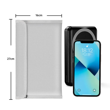 YHX 20000 MAh Power Bank Storage Bag Fireproof and Explosion-proof Mobile Power Bank Safe Storage Travel Essential