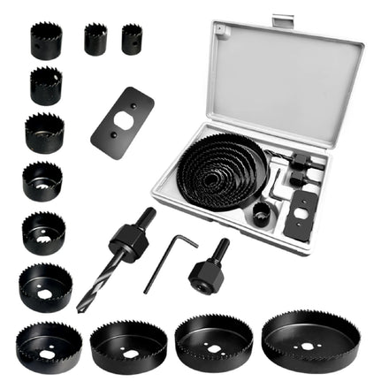 Universal Hole Saw Blades Mandrels Drill Bits Installation Plate Hex Key Power Drill Hole Cutter for Wood PVC and Plastic
