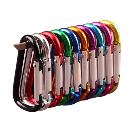 High Quality Best Price D Type Aluminum Alloy Carabiner Hanger Oval Quick Link Locking Karabiner Hook Buckle Snap Hook