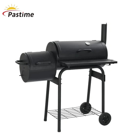 Classic Portable Outdoor Iron Charcoal BBQ Grill Offset Smoker with Remote Control Large Size for Family Parties & Home Use