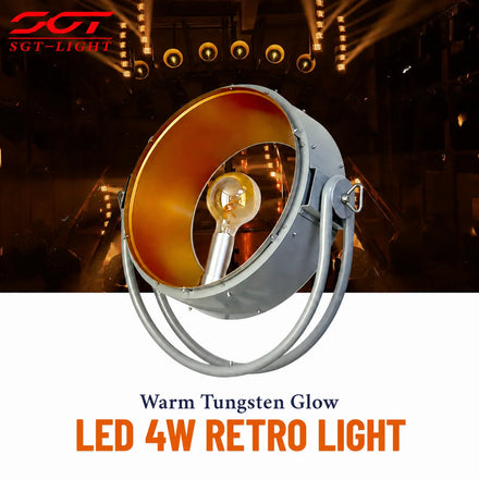 4W Retro Light LED Bulb Designed Give a Classic Warm Glow DMX512 Control Warm White Warmth and Visual Aesthetics for Church