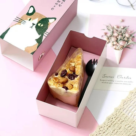 Factory Direct Bakery Paper Box Packaging Christmas Cookie Box for Slice Cake 12 Macarons Cupcakes Chewing Gum Sushi
