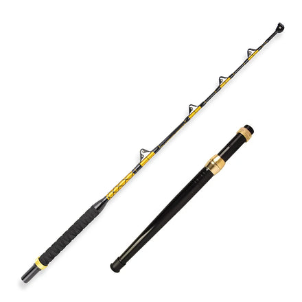 High-quality 1.68m 50lb Trolling Fishing Rod Fiberglass Material Bent Butt Straight Butt Boat Rods Trolling Rod for Sailfish