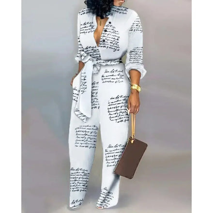 Custom OEM 2026 Women's Jumpsuit Factory Plus Size High Waist Casual Straight Leg Jumpsuits Private Label Loose Rompers ODM