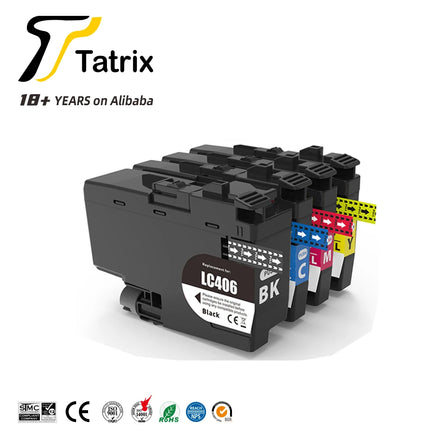 Tatrix LC406XL LC406 Compatible Ink Cartridge for Brother MFC-J6955DW MFC-J6555DW MFC-J5855DW