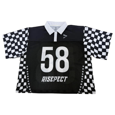 Retro American Football Jersey with POLO Collar Breathable and Quick Dry Mesh Loose Fit Design Perfect for Trendy Outfits