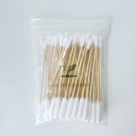 Eco Friendly Bamboo Stick Q Tips Manufacturers Long Bamboo Cotton Buds Wooden Largh Ear Cotton Swab