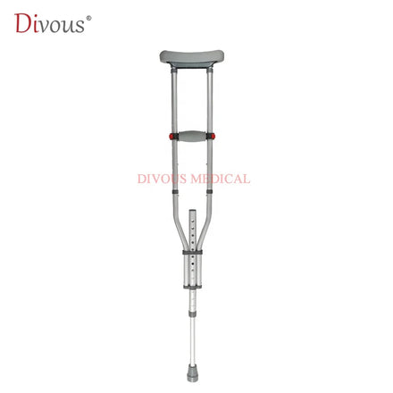 Thick Aluminum Alloy Foldable Crutches Suitable for Different Heights Outdoor Travel Assistance for Disabled and Elderly People