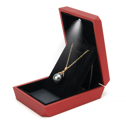 Factory Wholesale Custom Logo Luxury Jewelry Set LED Light Jewelry Packing Box for Ring Earrings Chain Bracelet Made Plastic