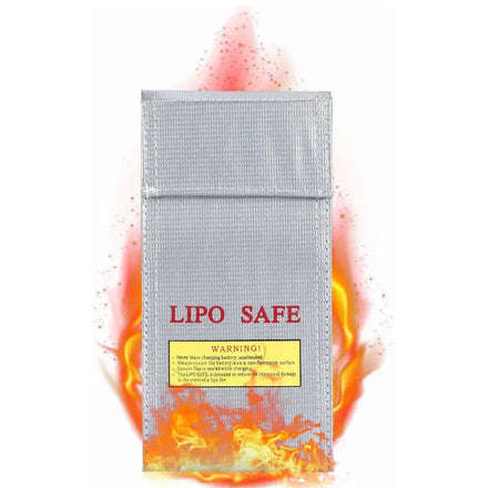 Customized Portable Fireproof & Explosion-Proof Silicone Lipo Guard Safety Bag RC Battery Special Purpose Sizes 20*10cm