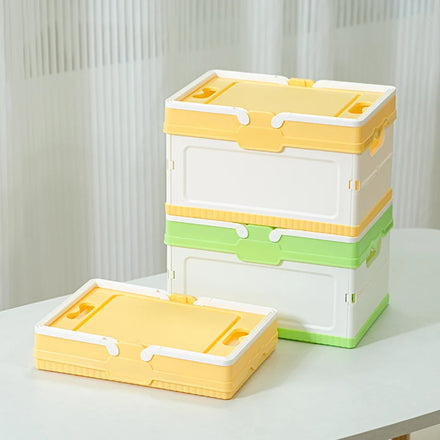 2026 NEW ARRIVAL Factory Household Multipurpose Durable Reliable Plastic Folding Storage Box Collapsible Storage Crate with Lid