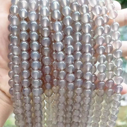 Wholesale Natural Gemstonesjewelry Colored Agate Chalcedony DIY Bracelets Necklaces Loose Beads Jewelry Making Accessories