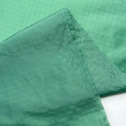 Wholesale Inventory 70d Nylon Ripstop Fabric Bag Material Fabric Free Sample Grid PU Coated Taffeta Fabric