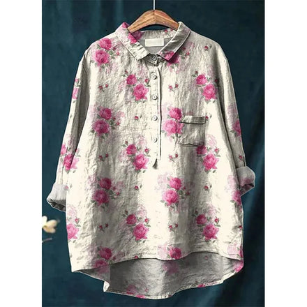 2025 Casual Loose-Fit Comfortable Lapel Collar Shirt Colorful Animal Print Hawaiian Long-Sleeve Shirt