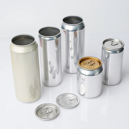 Low MOQ Empty Printed Metal Can Slim Sleek Standard 250ml 355ml 330ml 473ml 500ml Tin Can Beverage Beer Aluminum Soda Drink Cans