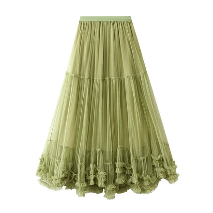 A-Line Skirt Women Sweet Mesh Skirts for Girls Sweet Skirt Clothes Women Wholesale