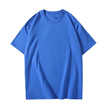 OEM Custom Logo Embroidery Print Heavy European and American Large Size Cross-border Short-sleeved Oversize Pure Cotton T-shirt