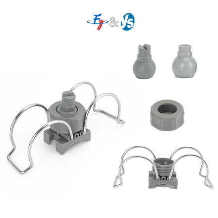 26988 Plastic Double Clip-eyelet Water Spray Nozzle Adjustable Ball Clamp Nozzle Clamp Eyelet Clip Spray Nozzle Road Sweeper
