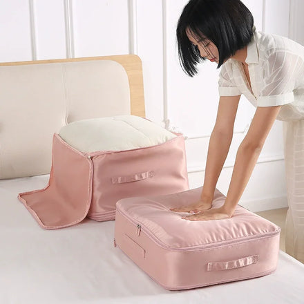 Heavy Duty Storage Travel Packing Cube Compression Moving Bags for Clothes Blankets Bed Quilt