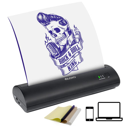 MHT-P8009 Tattoo Stencil Printer Wireless Battery Tattoo Thermal Copier Machine Tattoo Printer