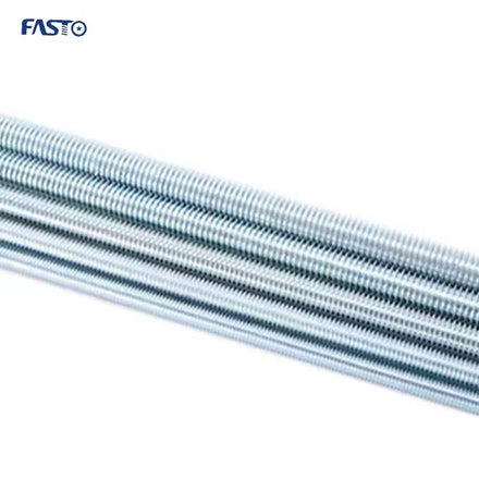 Hot Sale Carbon Steel Galvanized & Plain Finish Threaded Rod Full Studs DIN975 M25 M16 M6 Threaded Rod