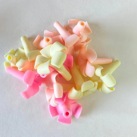 30MM Polymer Clay Hawaiian Flower with Hole Jewelry Making Necklace Earrings DIY Decoration Nail Art Phone case