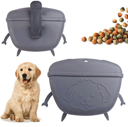 Portable Stylish Eco-Friendly Durable Silicone Pet Bowl Leakproof Easy Clean Dogs Cats IQ Training Travel Camping Hiking Outdoor