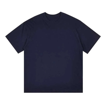 Oem Custom logo Design Men's 230g Drop Shoulder Pure Cotton Short-sleeved Loose Large Size Round Neck Men's T-shirt