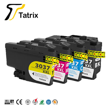 Tatrix LC3037 LC3037XXL Color Compatible Printer Ink Cartridge for Brother MFC-J5945DW MFC-J6945DW