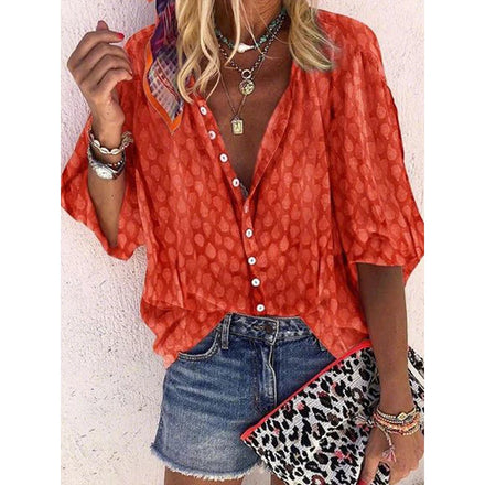 2025 Summer New Arrivals Women's Long-sleeve Shirts Trendy Long-length Shirts with 3D Printed Patterns
