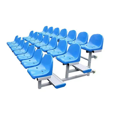 Factory Tribune 3 Rows Portable Stadium Outdoor Indoor Grandstand Aluminum Baseball Metal Bleachers Seating for Sale