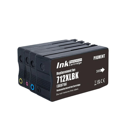 Tatrix 712 712XL Remanufactured Ink Cartridge for HP DesignJet T650/T630/T250/T230/T210/Studio Steel/Studio Wood