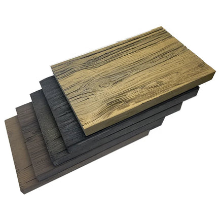 3D Wood Texture Outdoor Deck Panels Fire-Resistant and Waterproof Polyurethane Composite Decking for Outdoor Living